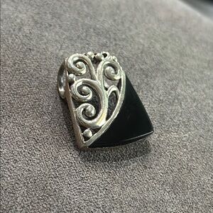 Artistic Silver 925 Tree Pendant with Black Onyx.